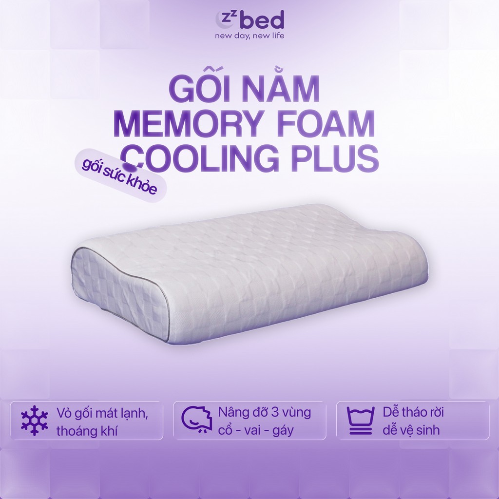 Gối Memory Foam Cooling Plus Zzbed