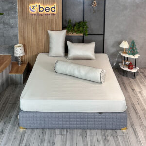 Bộ Ga Giường Lụa Modal Zzbed Màu Be - MD06