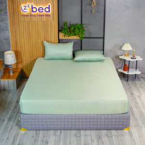 Bộ Ga Giường Lụa Modal Zzbed Màu Trà Xanh - MD04