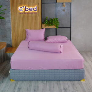 Bộ Ga giường Lụa Tencel Ice Cool Zzbed Màu Hồng - TCM34