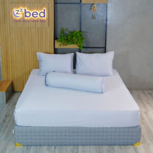 Bộ Ga giường Lụa Tencel Ice Cool Zzbed Màu Xám Khói - TCM10
