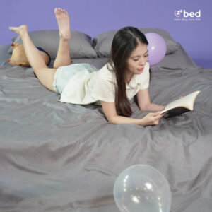 Bộ Ga Giường Lụa Modal Zzbed Màu Xám - MD31