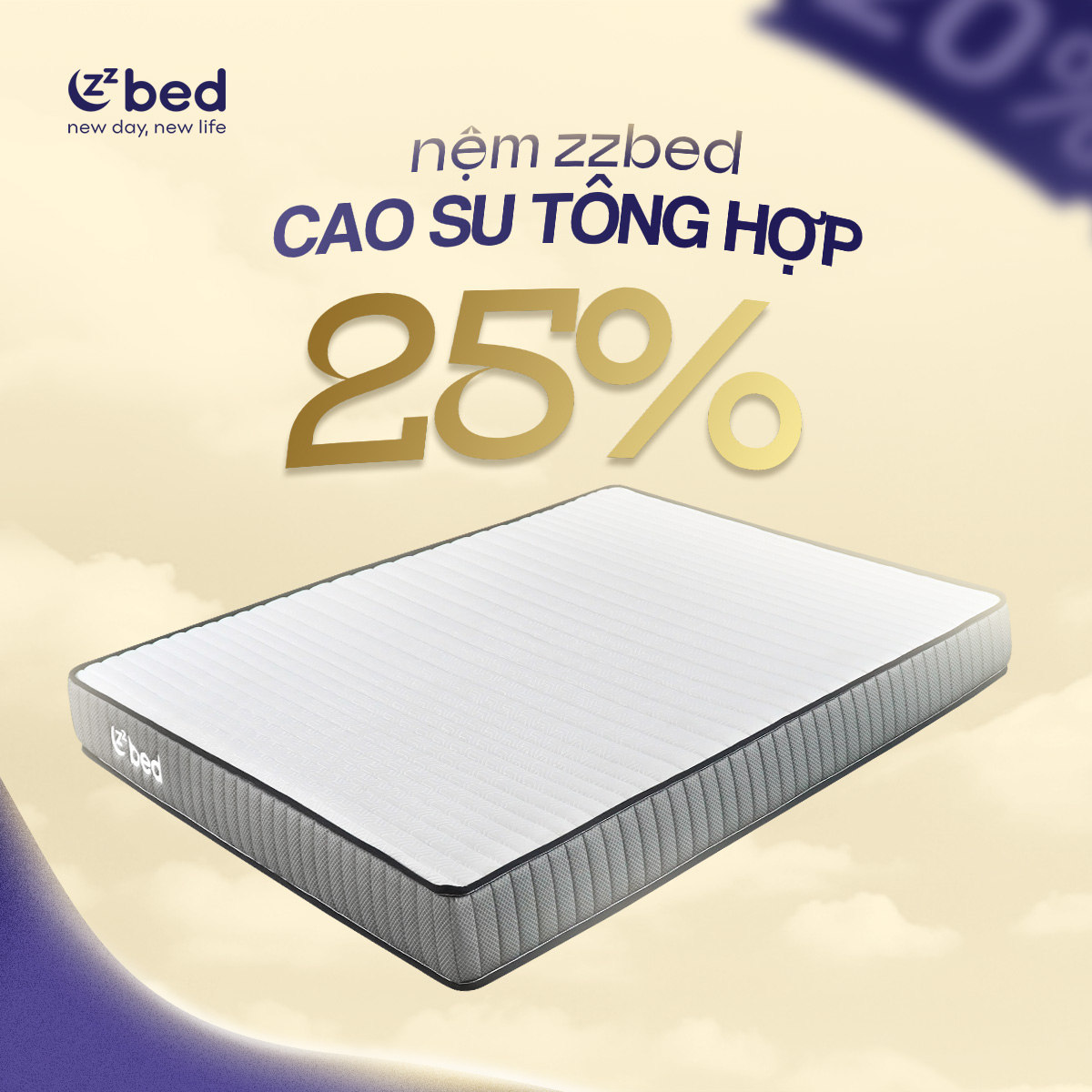 Nệm cao su tổng hợp Zzbed - Ảnh 3