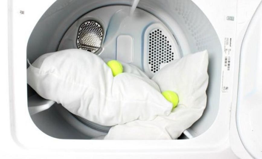 Giặt gối bông gòn bằng máy