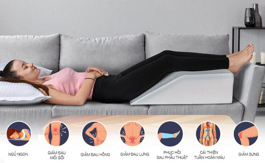 Gối chống giãn tĩnh mạch ngăn ngừa sự phát triển của bệnh suy giãn tĩnh mạch hiệu quả