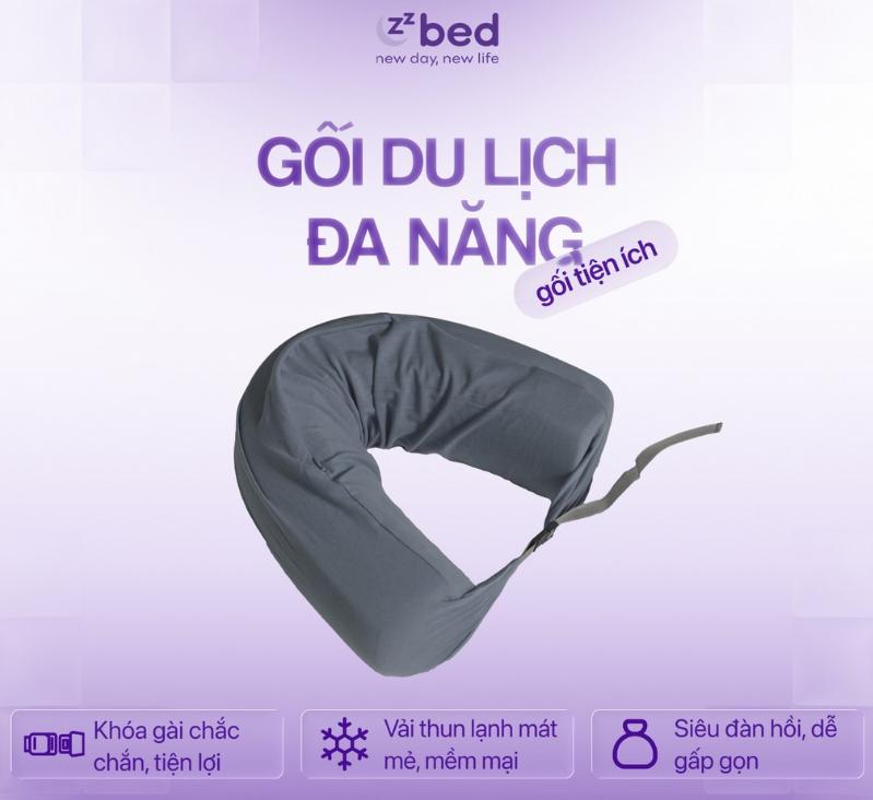Gối đa năng tại Zzbed rất phù hợp để sử dụng khi đi trên máy bay