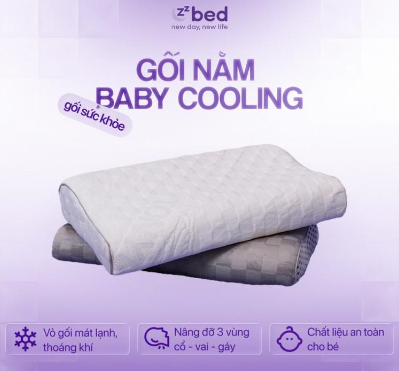 Gối Memory Foam Baby Cooling Zzbed