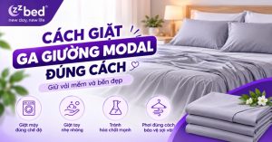 cách giặt ga giường modal