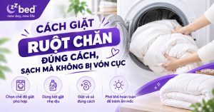 Cách giặt ruột chăn đúng cách
