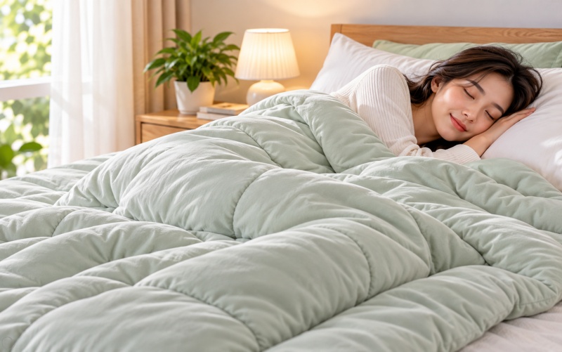 Kinh nghiệm chọn chăn mền vừa vặn với nệm, đủ độ phủ và cân đối với giường ngủ