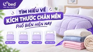 kích thước chăn mềm phồ biến