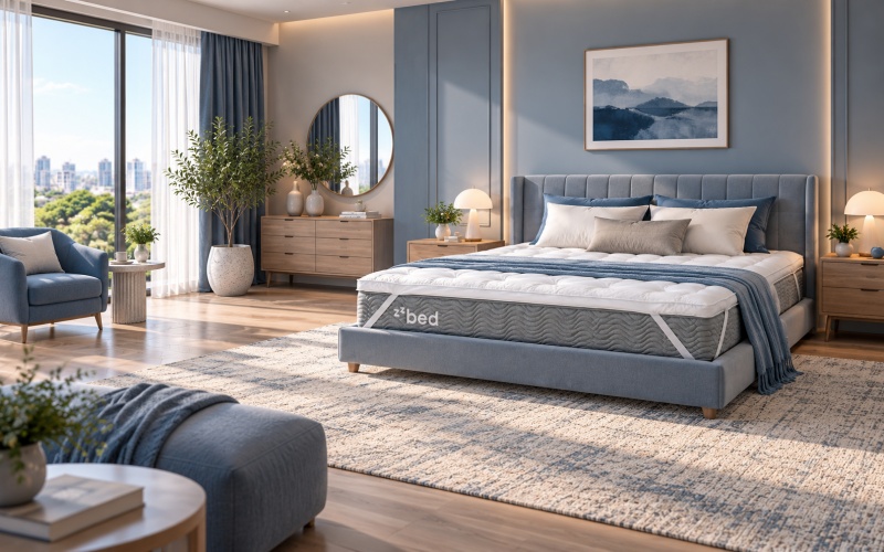 Nệm topper ZZBED với thiết kế êm ái phù hợp cho nhiều loại giường ngủ