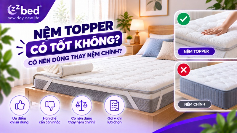 Nệm topper có tốt không