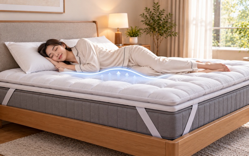 Công dụng của nệm topper giúp tăng độ êm ái và bảo vệ bề mặt nệm