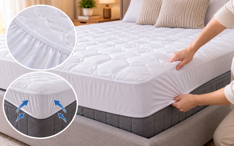 Các loại tấm bảo vệ nệm chống thấm chần bông và dạng bọc chun phổ biến