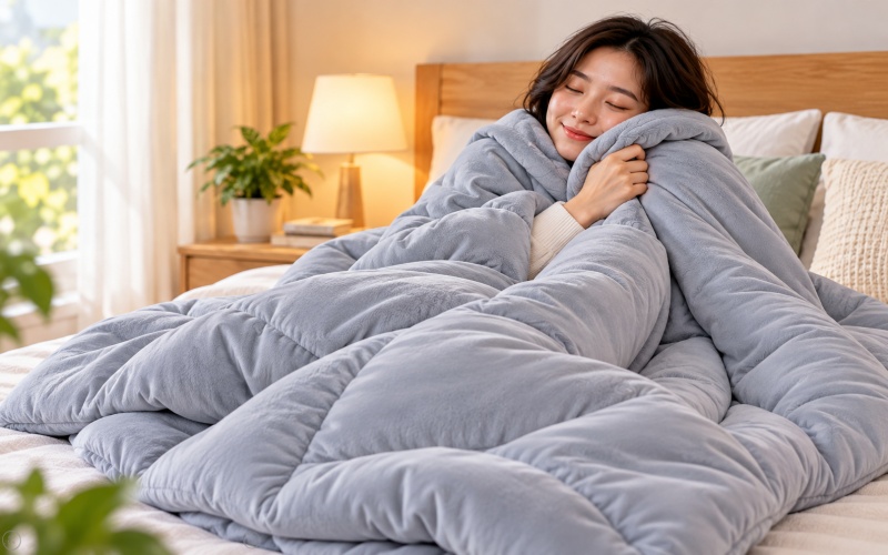 Khả năng giữ ấm của chăn Microfiber mềm mại và nhẹ