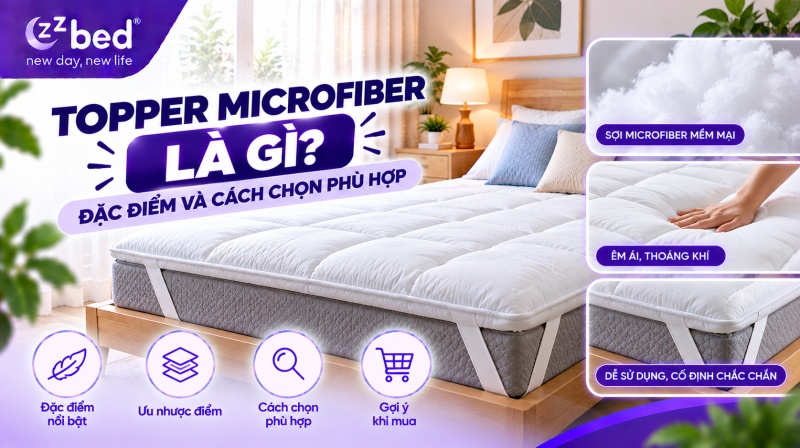 topper microfiber là gì